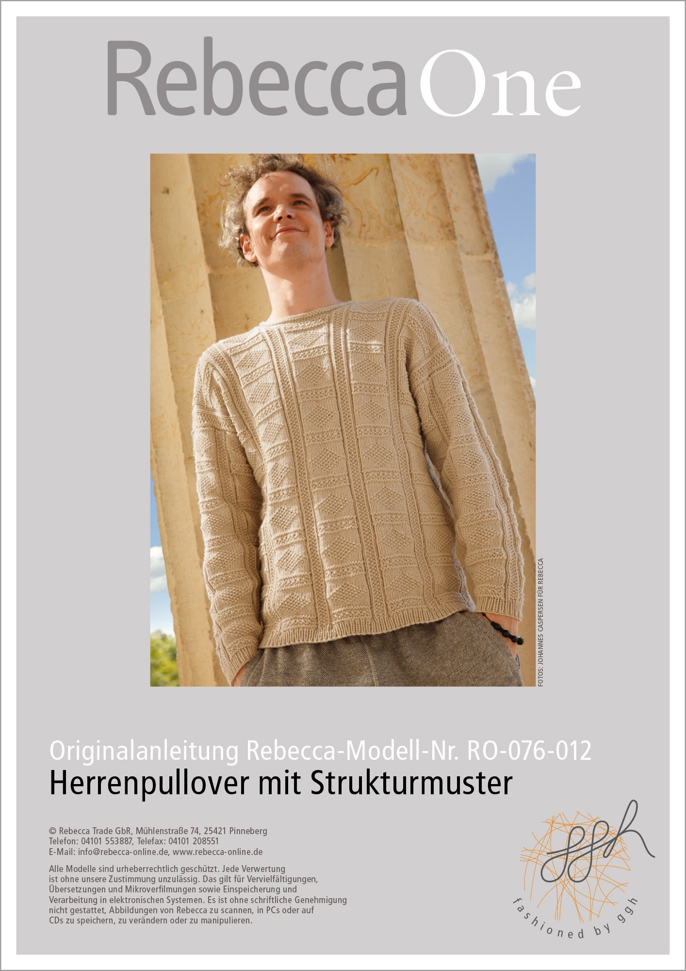 Strickanleitung - Herrenpullover - Rebecca - Online.de