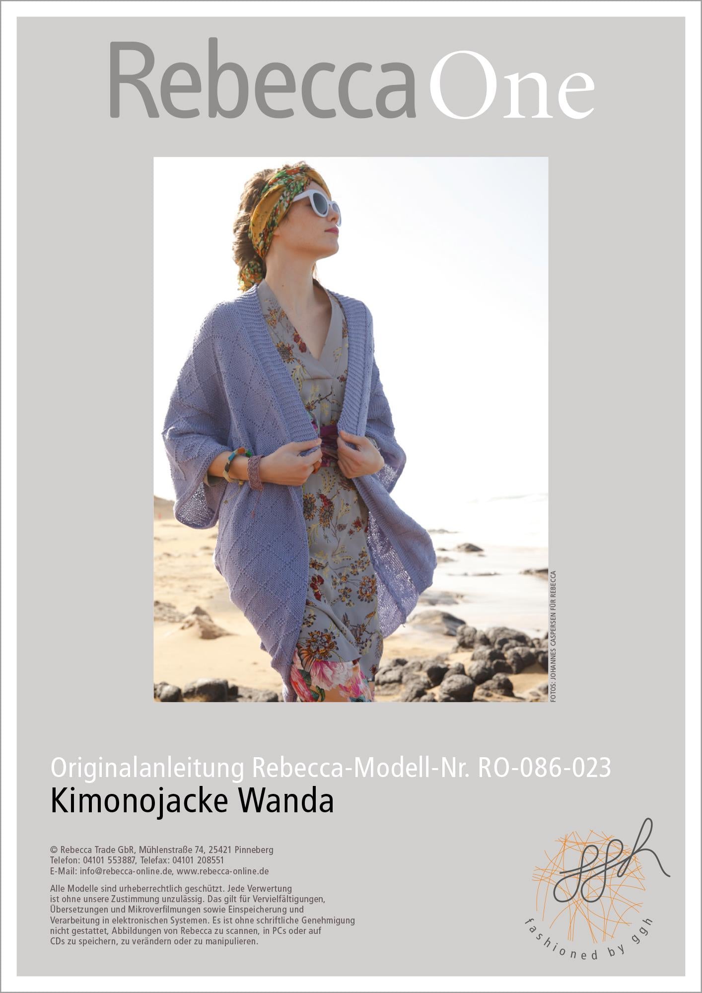 Strickanleitung - Kimonojacke Wanda - Rebecca - Online.de