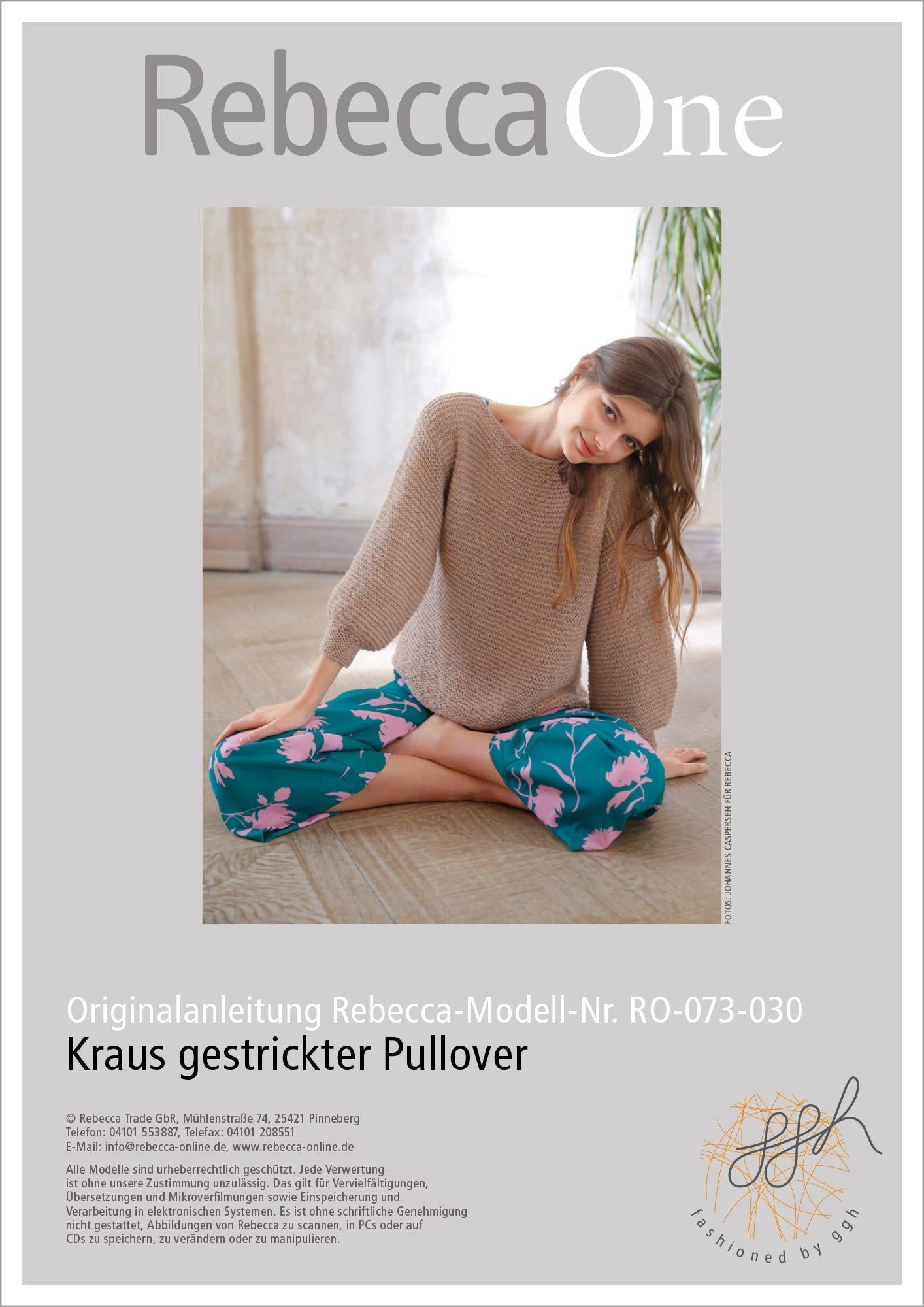 Strickanleitung - Kraus gestrickter Pullover - Rebecca - Online.de