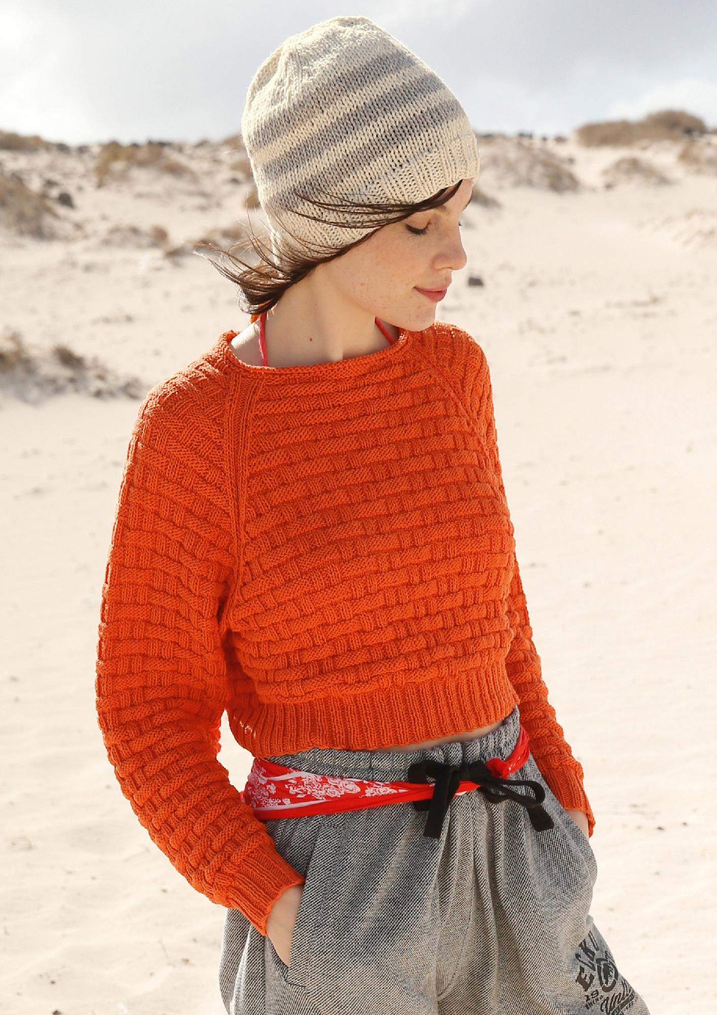 Strickanleitung - Kurzer Raglanpullover - Rebecca - Online.de