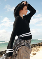 Strickanleitung - Kurzer, weiter Kapuzenpullover - Rebecca - Online.de
