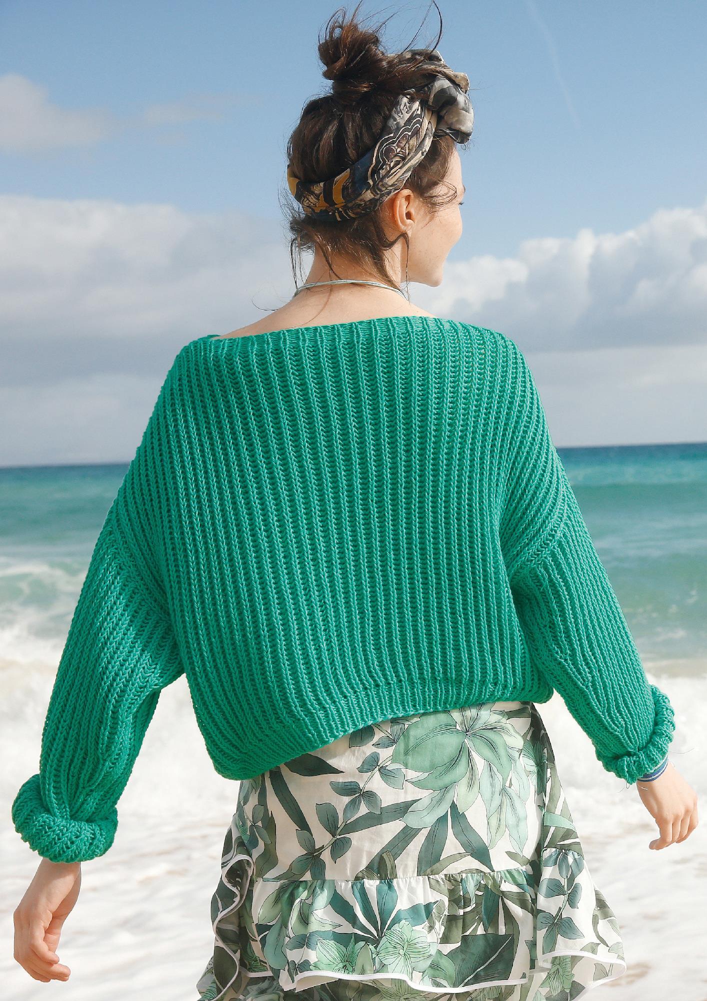 Strickanleitung - Kurzer, weiter Patentpulli - Rebecca - Online.de