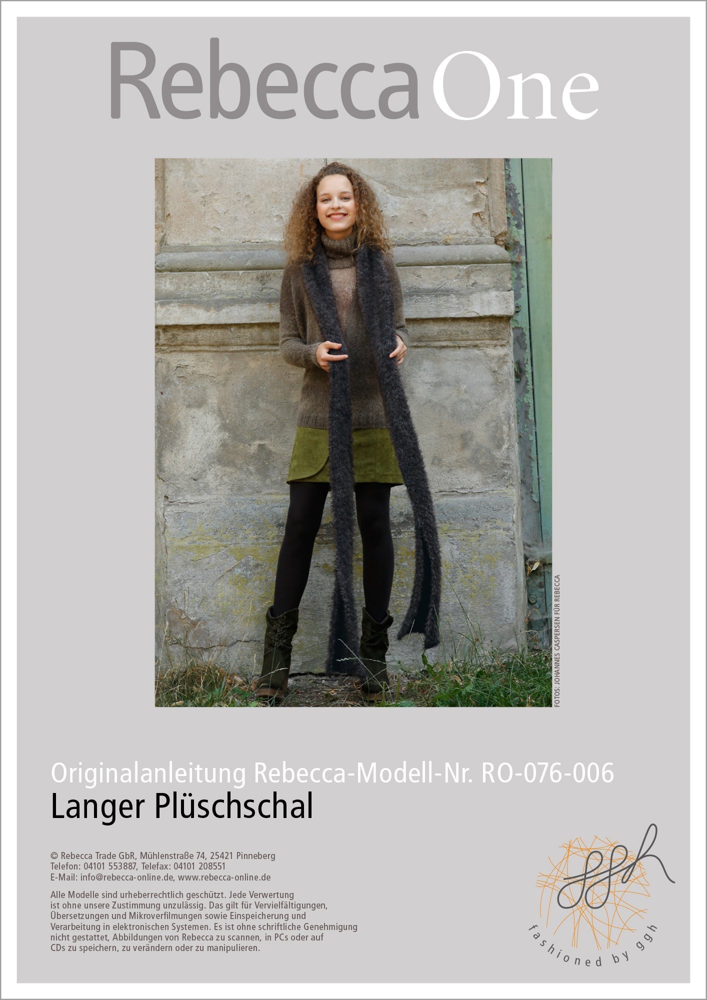 Strickanleitung - Langer Plüschschal - Rebecca - Online.de
