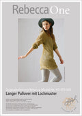Strickanleitung - Langer Pullover mit Lochmuster | rebecca - online.de