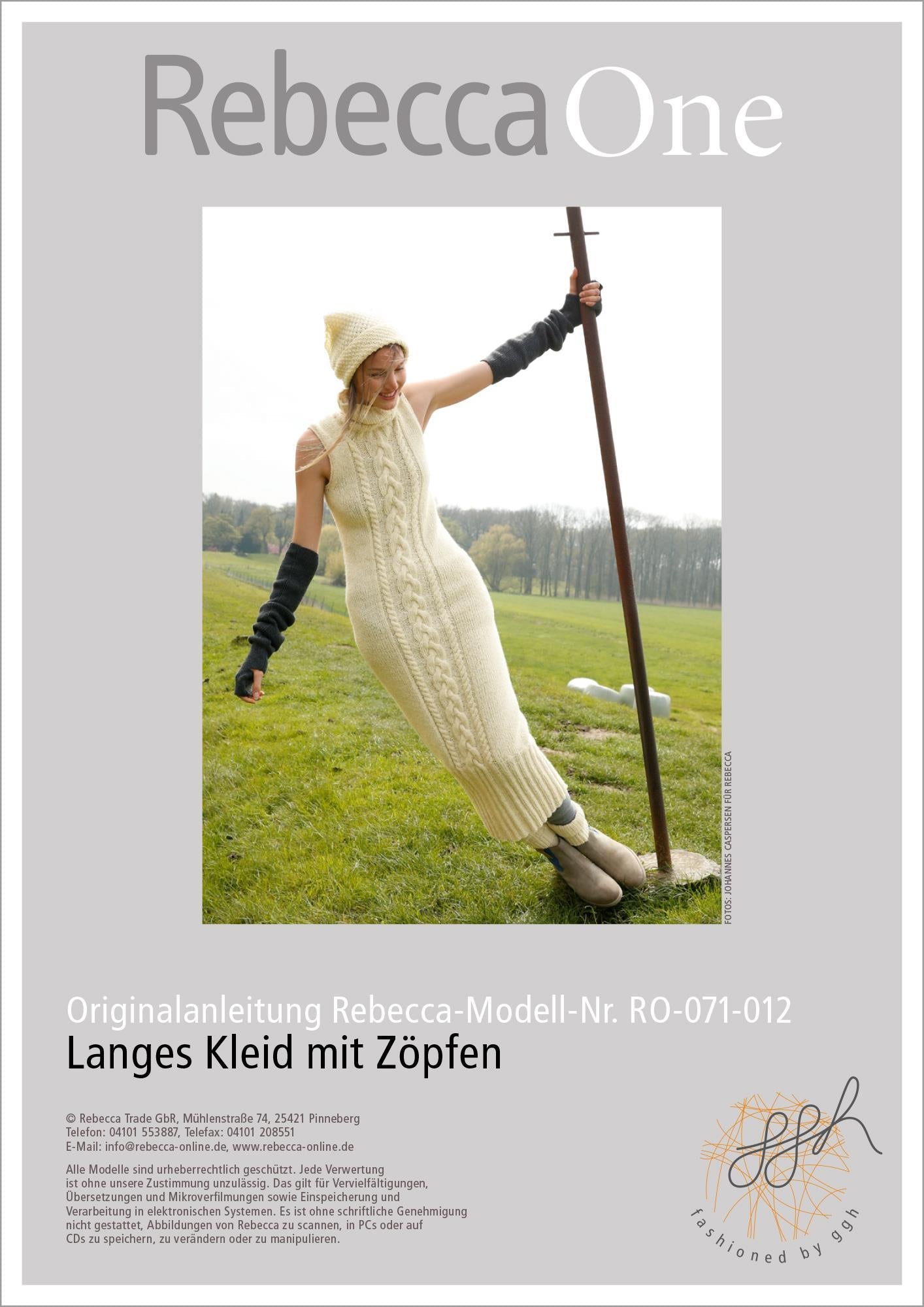 Strickanleitung - Langes Kleid mit Zöpfen - Rebecca - Online.de
