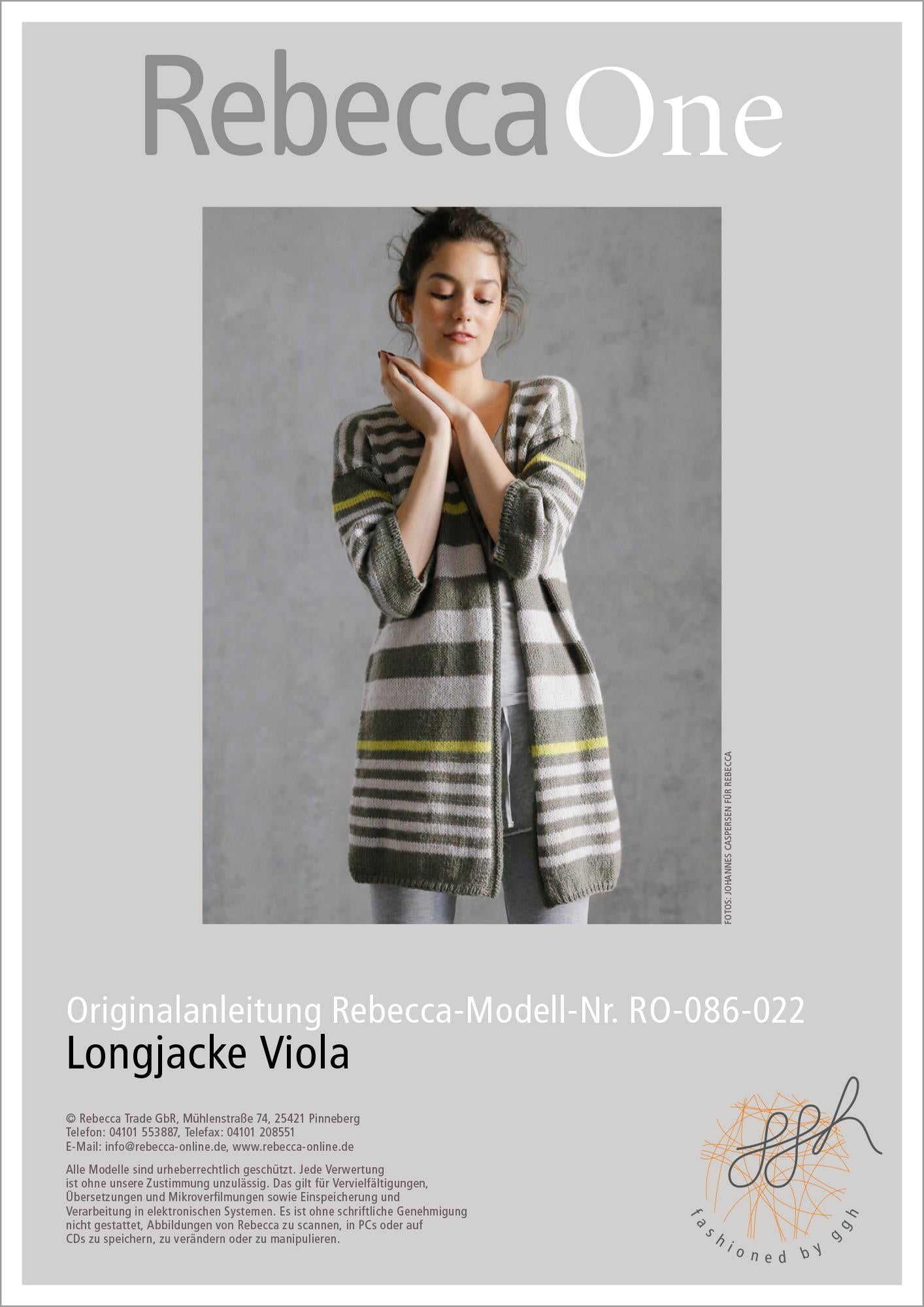 Strickanleitung - Longjacke Viola - Rebecca - Online.de
