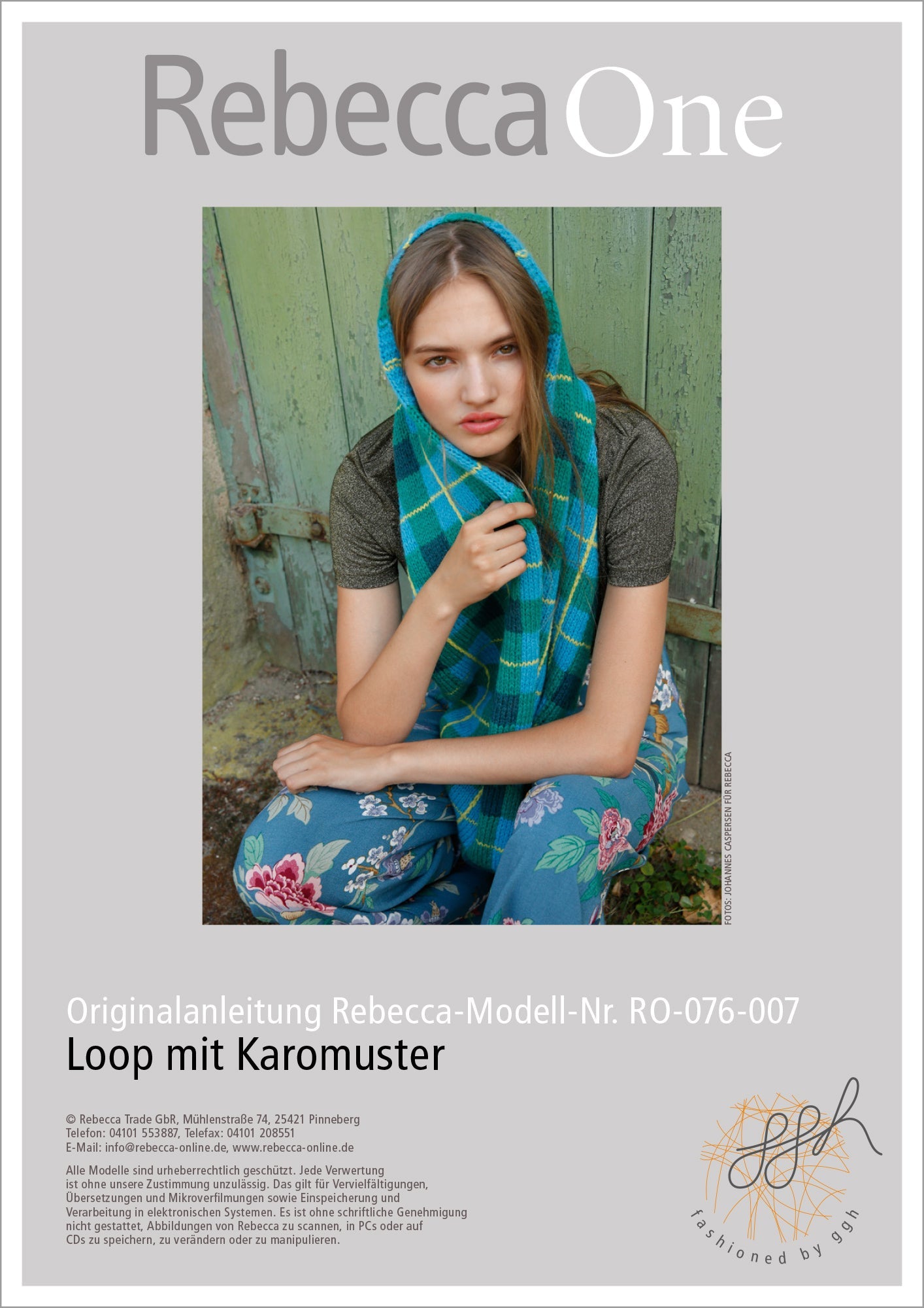 Strickanleitung - Loop mit Karomuster - Rebecca - Online.de