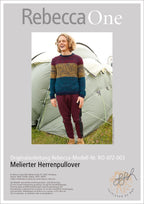 Strickanleitung - Melierter Herrenpullover - Rebecca - Online.de