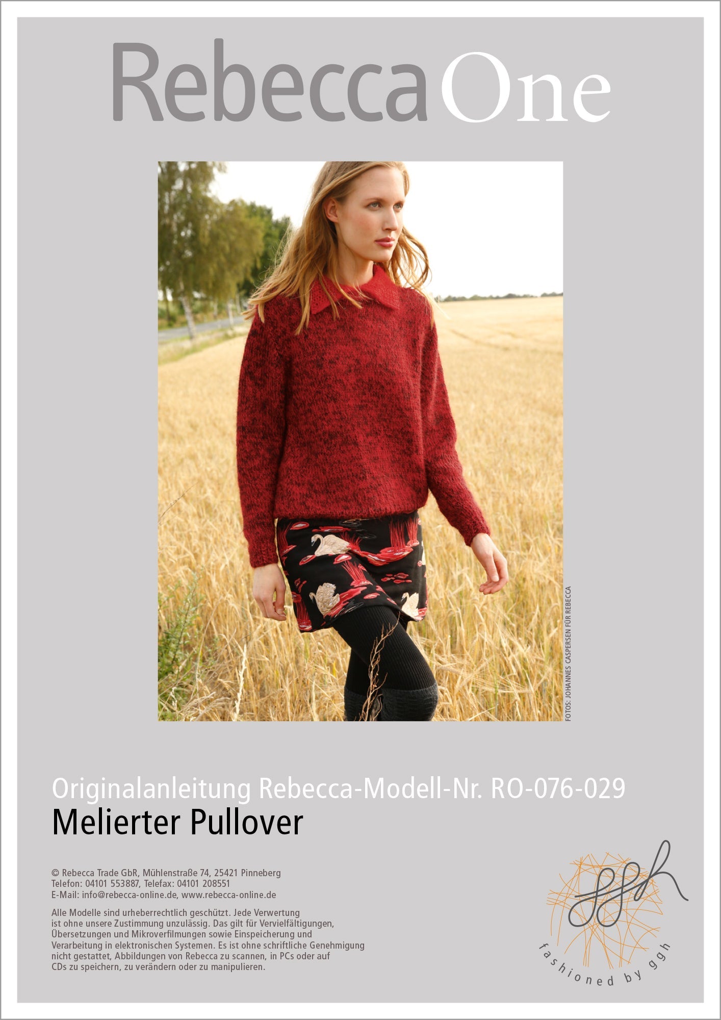 Strickanleitung - Melierter Pullover - Rebecca - Online.de