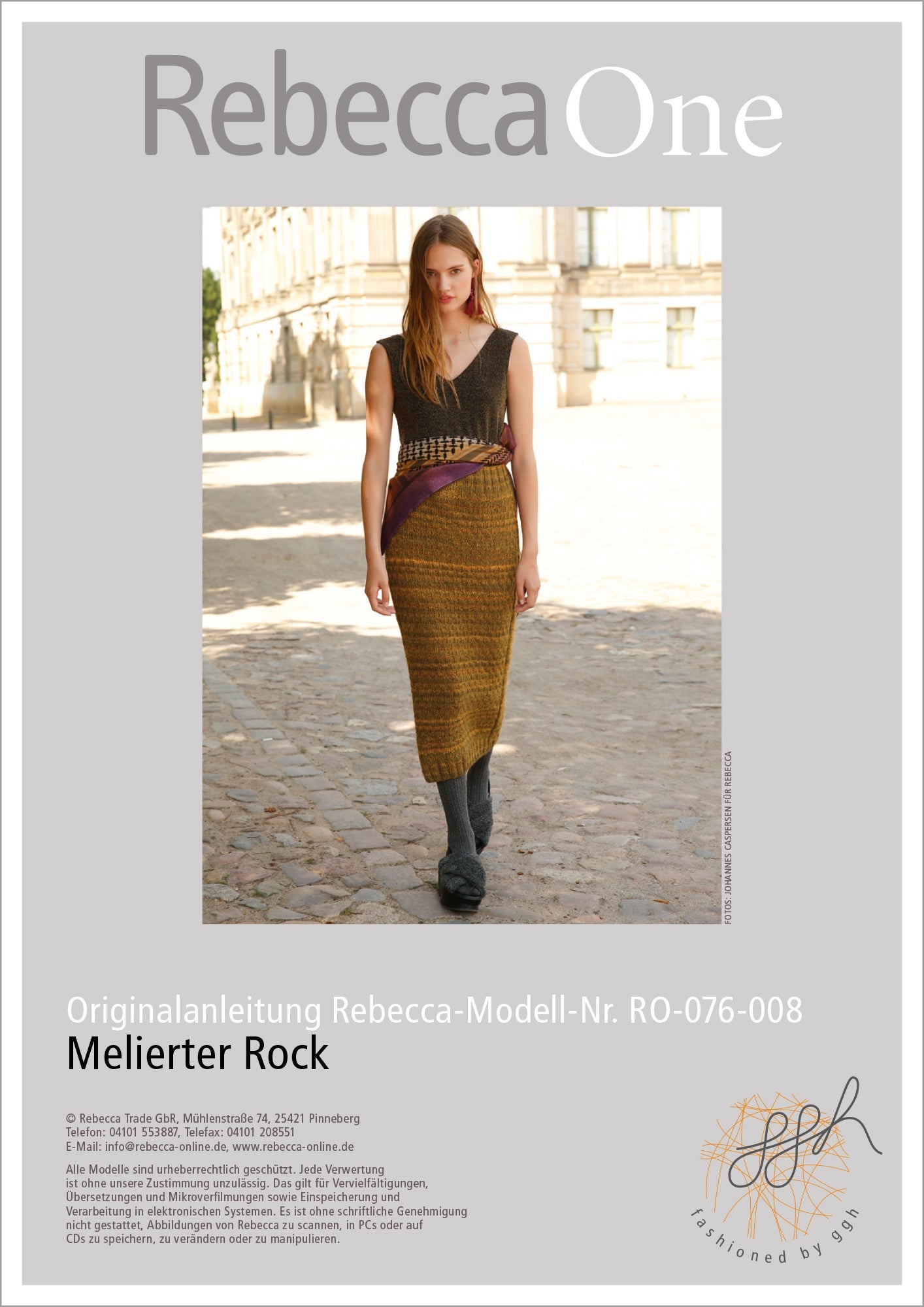 Strickanleitung - Melierter Rock - Rebecca - Online.de