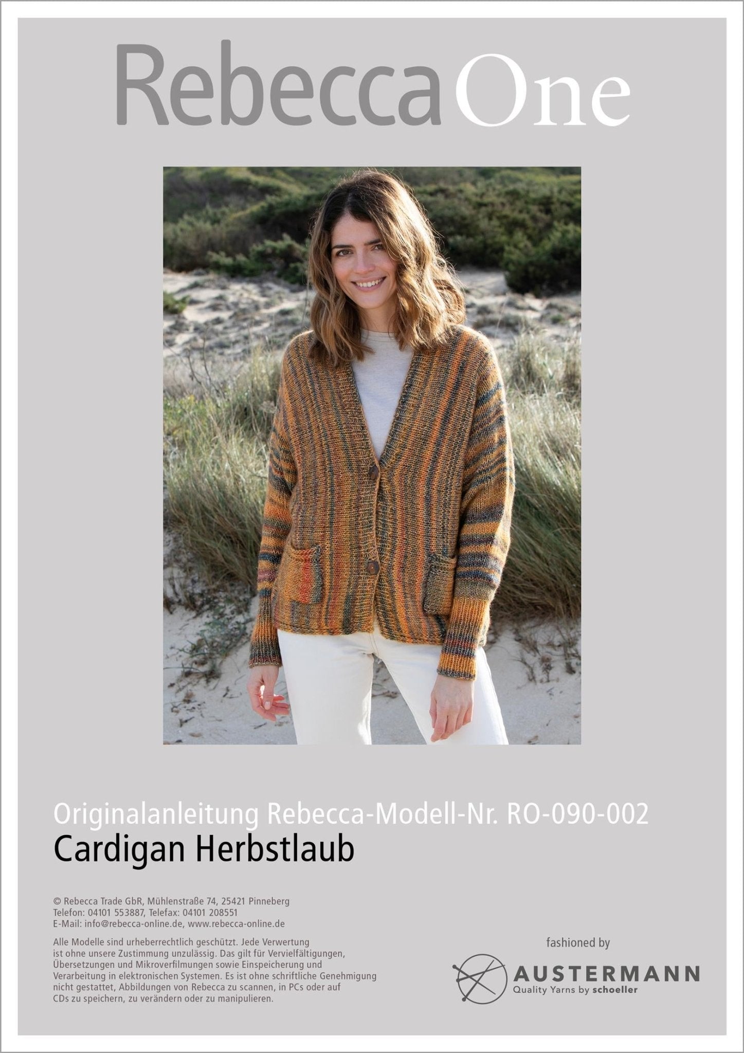 Strickanleitung: Modischer Cardigan Herbstlaub - Rebecca - Online.de