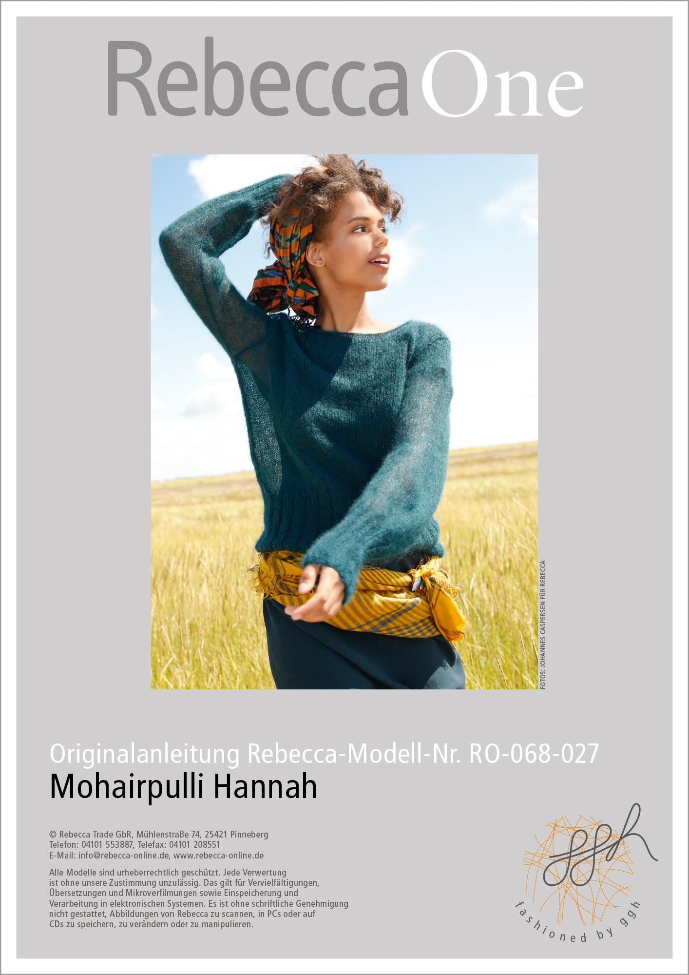 Strickanleitung: Mohairpullover Hannah - Rebecca - Online.de