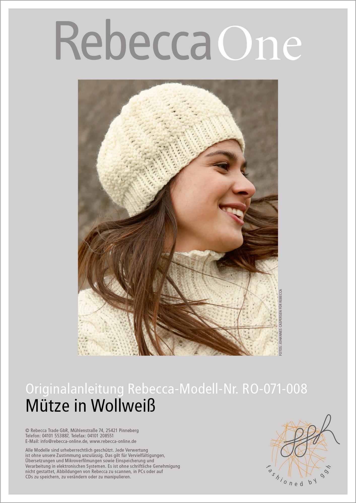 Strickanleitung - Mütze in Wollweiß - Rebecca - Online.de