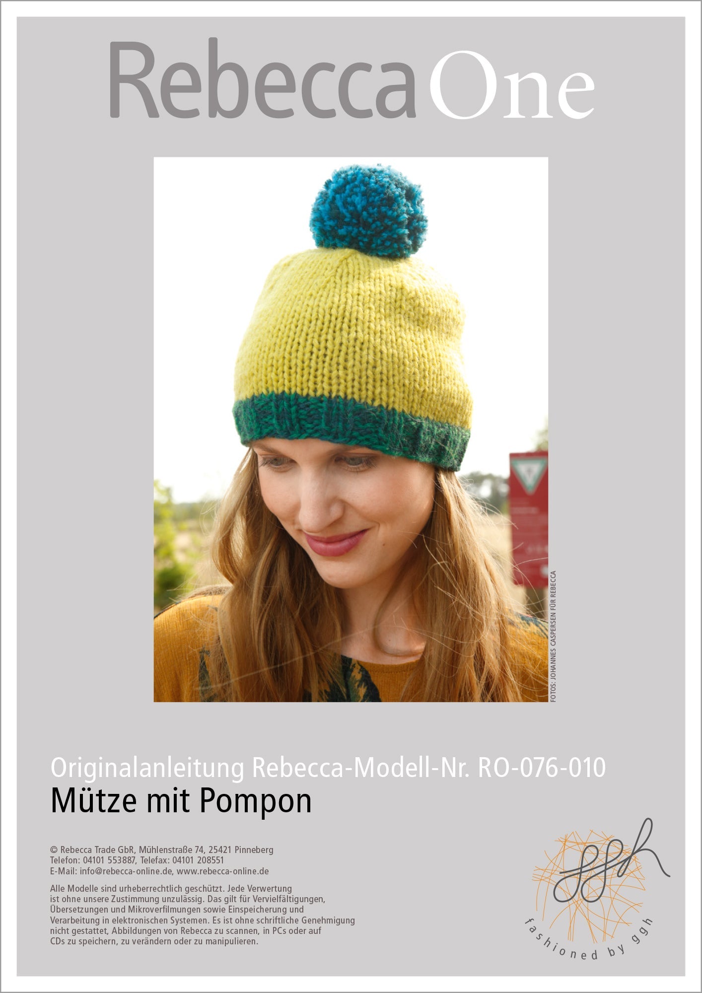 Strickanleitung - Mütze mit Pompon - Rebecca - Online.de