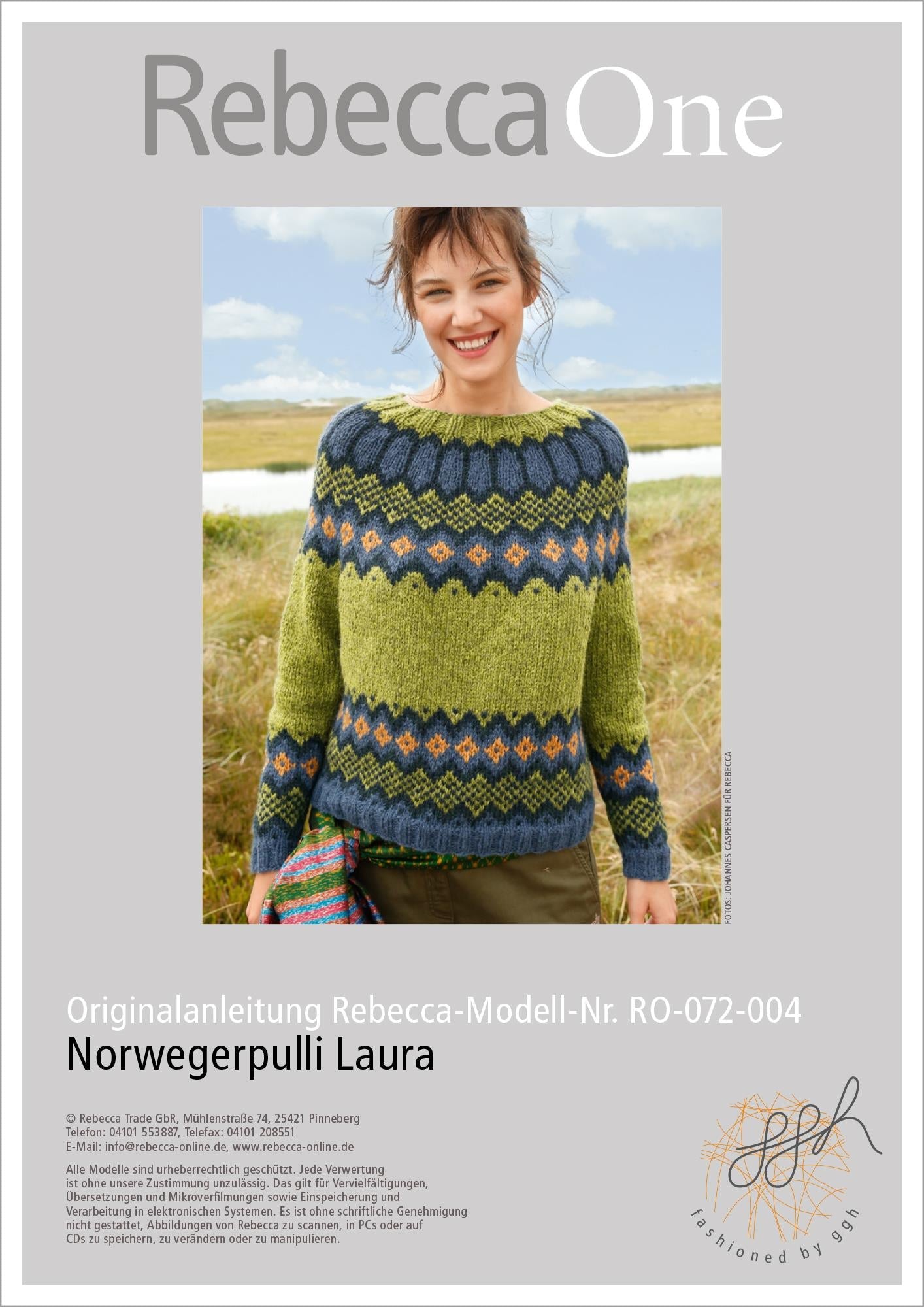 Strickanleitung - Norwegerpulli Laura - Rebecca - Online.de