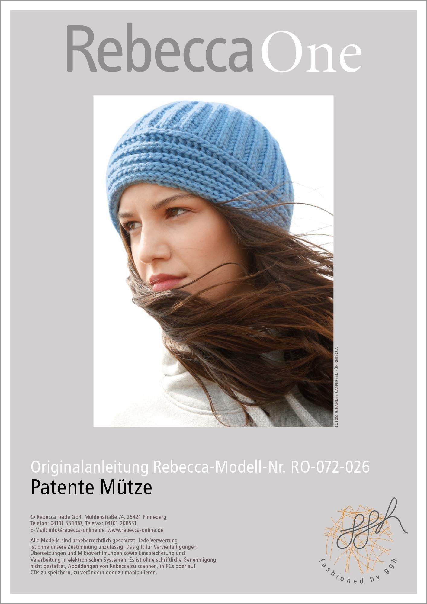 Strickanleitung - Patente Mütze - Rebecca - Online.de
