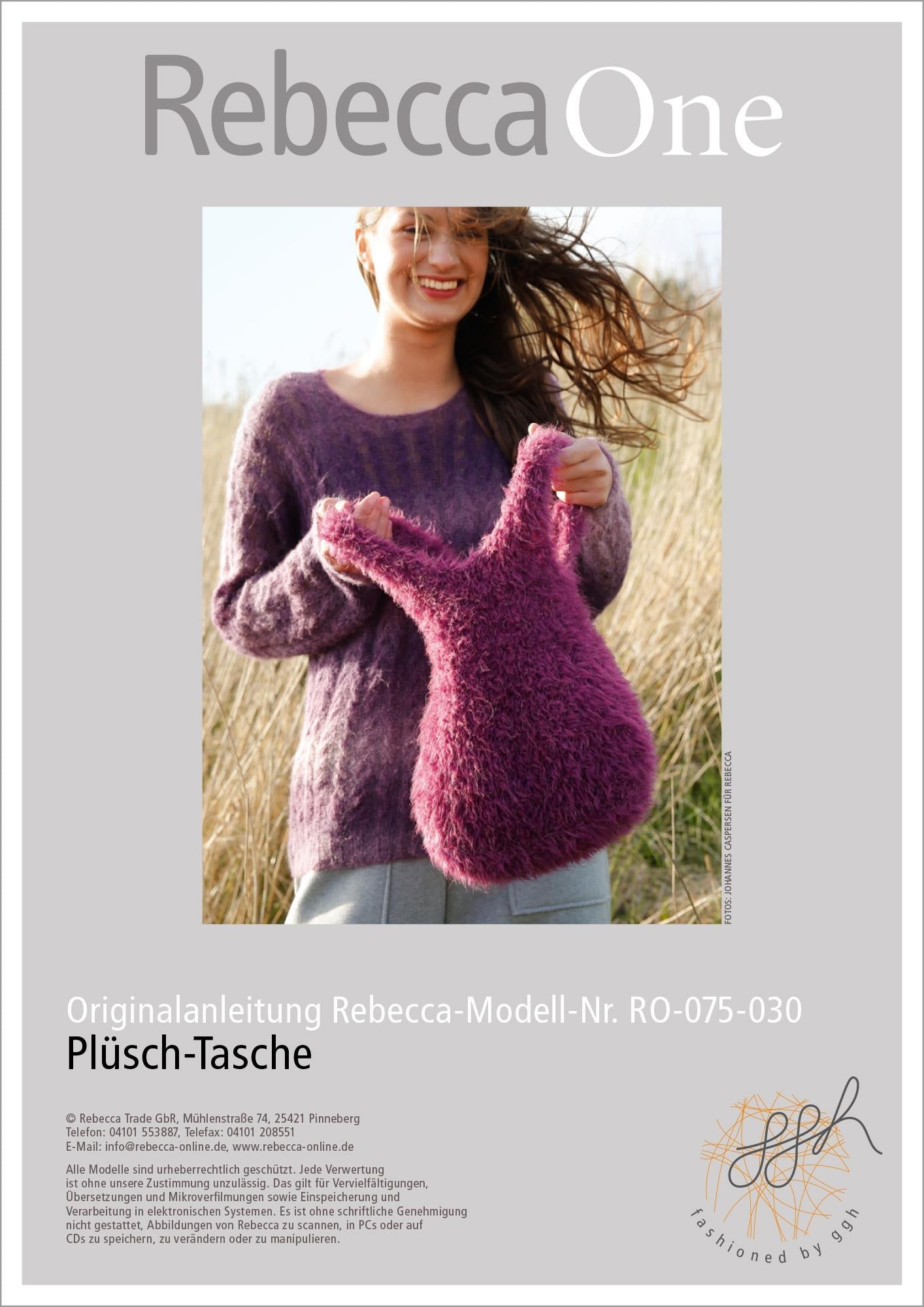 Strickanleitung - Plüsch - Tasche - Rebecca - Online.de