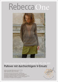 Strickanleitung - Pulli mit durchsichtigem V | rebecca - online.de