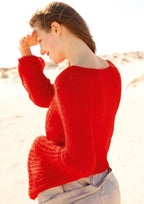 Strickanleitung - Pulli mit glockigen Ärmeln - Rebecca - Online.de