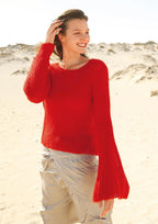 Strickanleitung - Pulli mit glockigen Ärmeln - Rebecca - Online.de