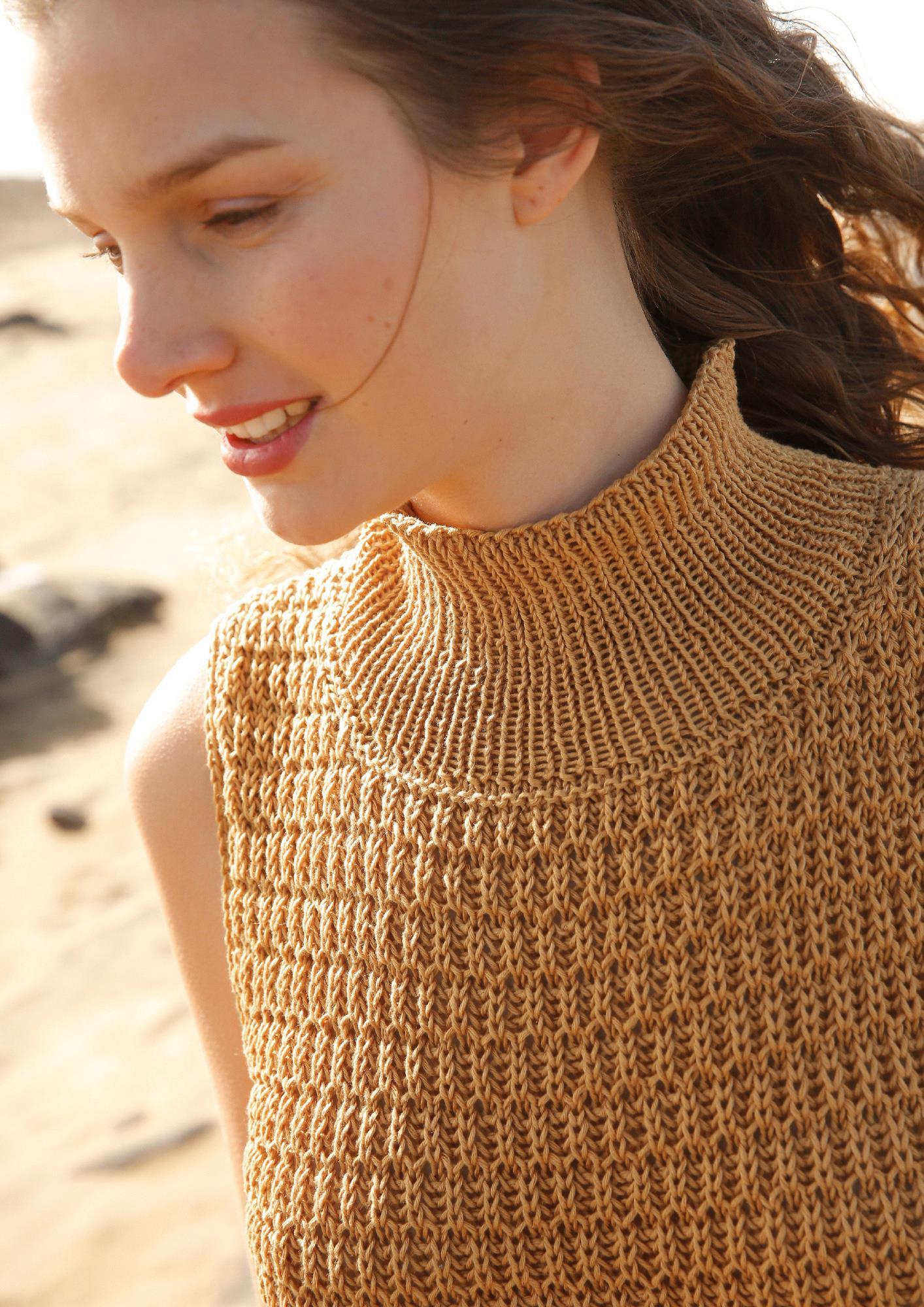 Strickanleitung - Pulli mit Halbpatent - Rippen - Rebecca - Online.de