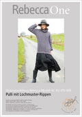 Strickanleitung - Pulli mit Lochmuster - Rippen | rebecca - online.de