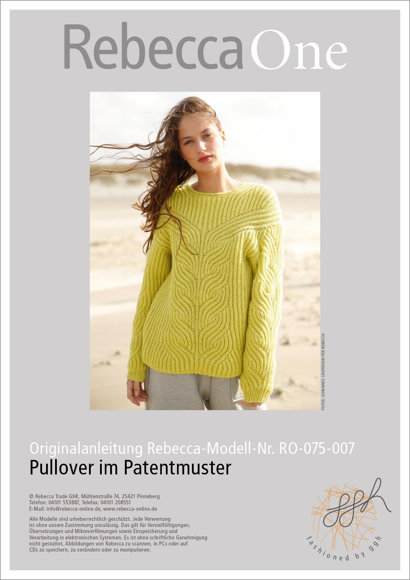 Strickanleitung - Pullover im Patentmuster - Rebecca - Online.de
