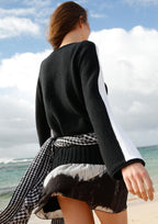Strickanleitung - Pullover in Schwarz - Weiß - Rebecca - Online.de
