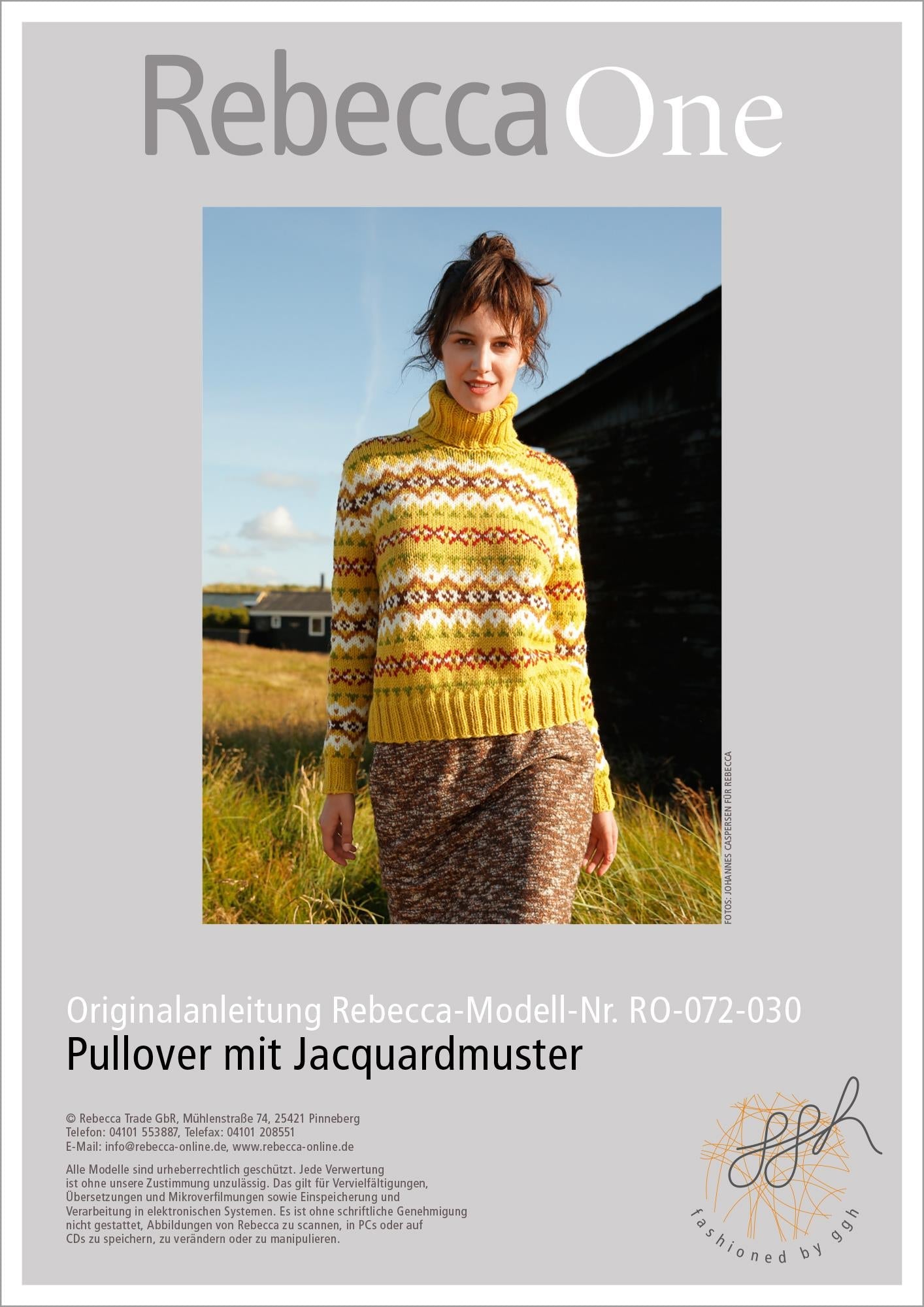 Strickanleitung - Pullover mit Jacquardmuster - Rebecca - Online.de