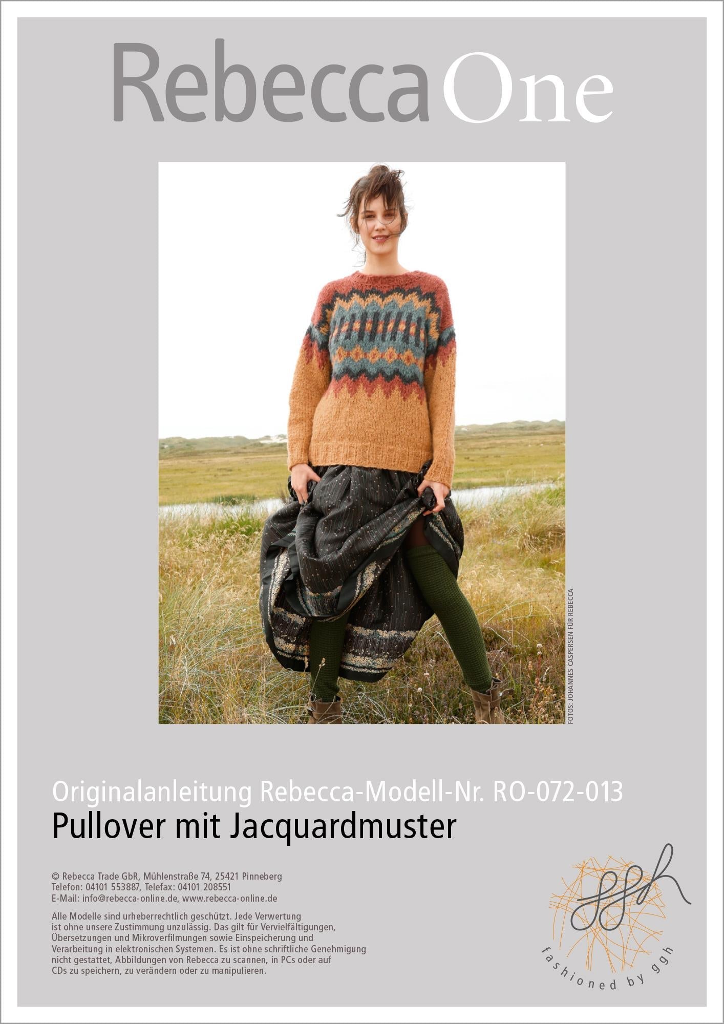 Strickanleitung - Pullover mit Jacquardmuster - Rebecca - Online.de