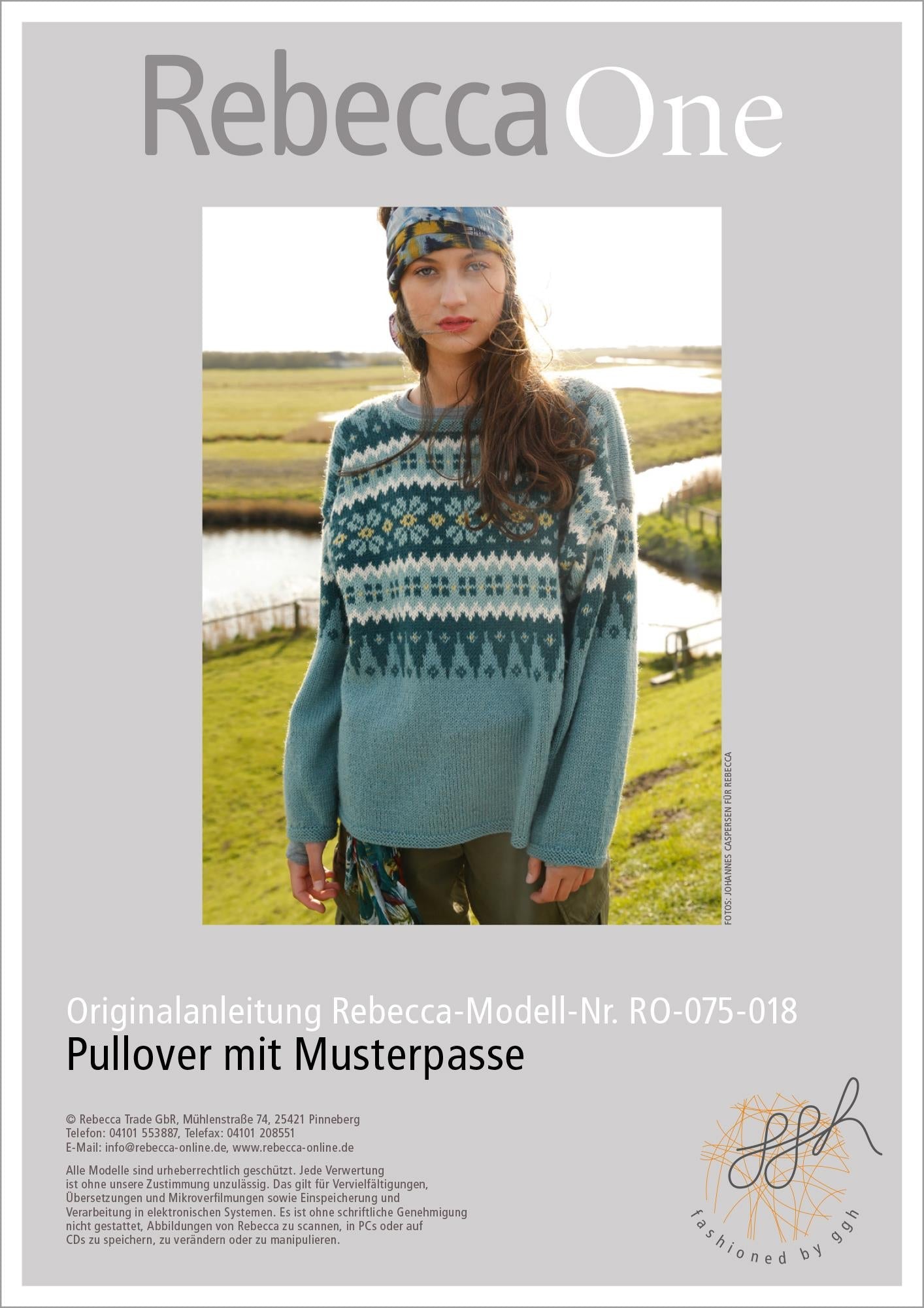 Strickanleitung - Pullover mit Musterpasse - Rebecca - Online.de