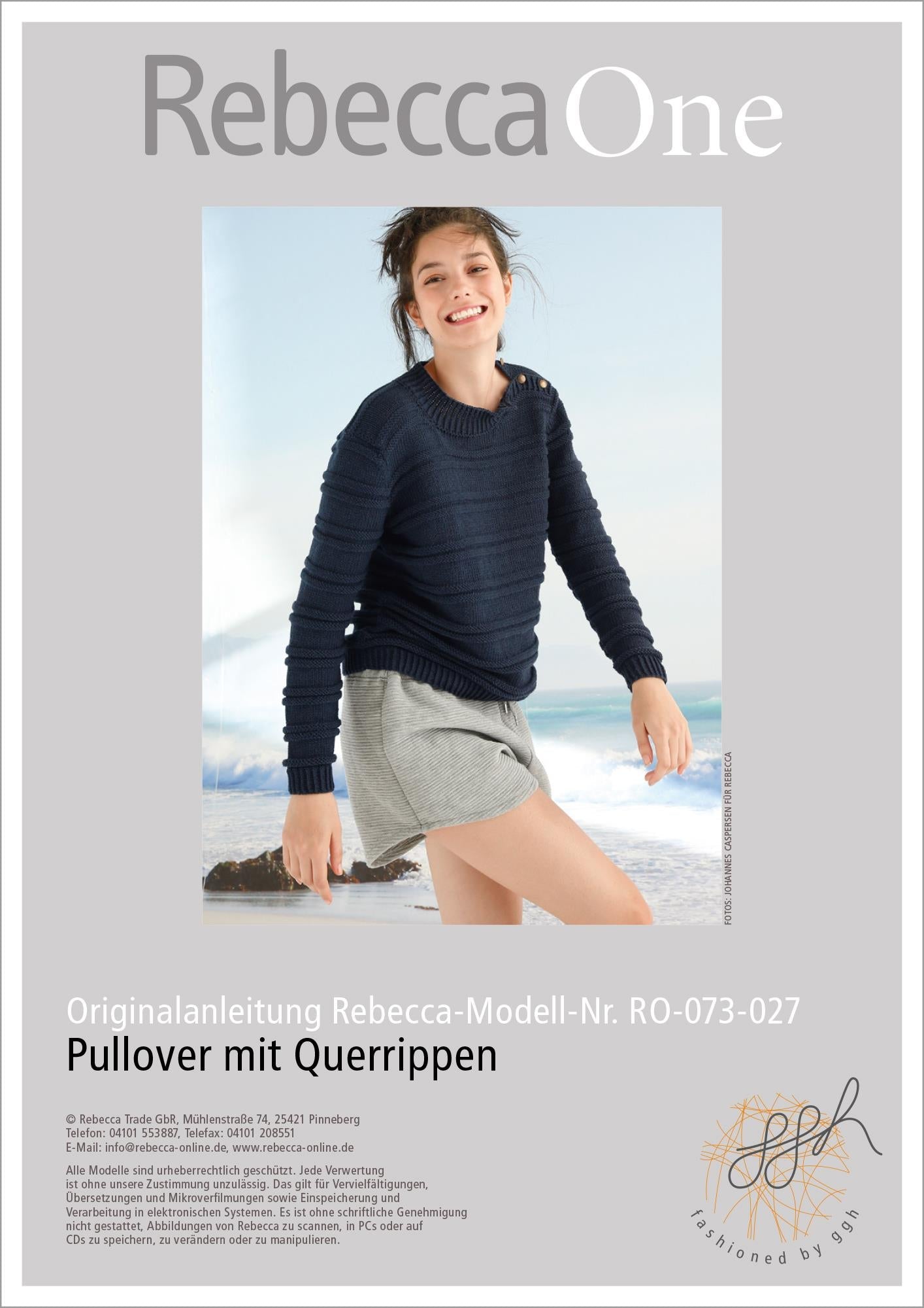 Strickanleitung - Pullover mit Querrippen - Rebecca - Online.de