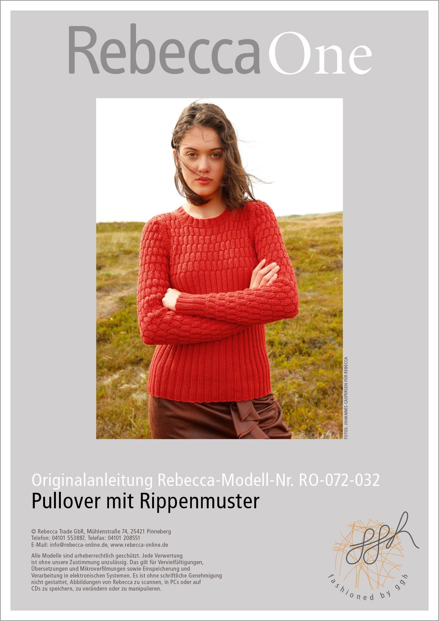 Strickanleitung - Pullover mit Rippenmuster - Rebecca - Online.de
