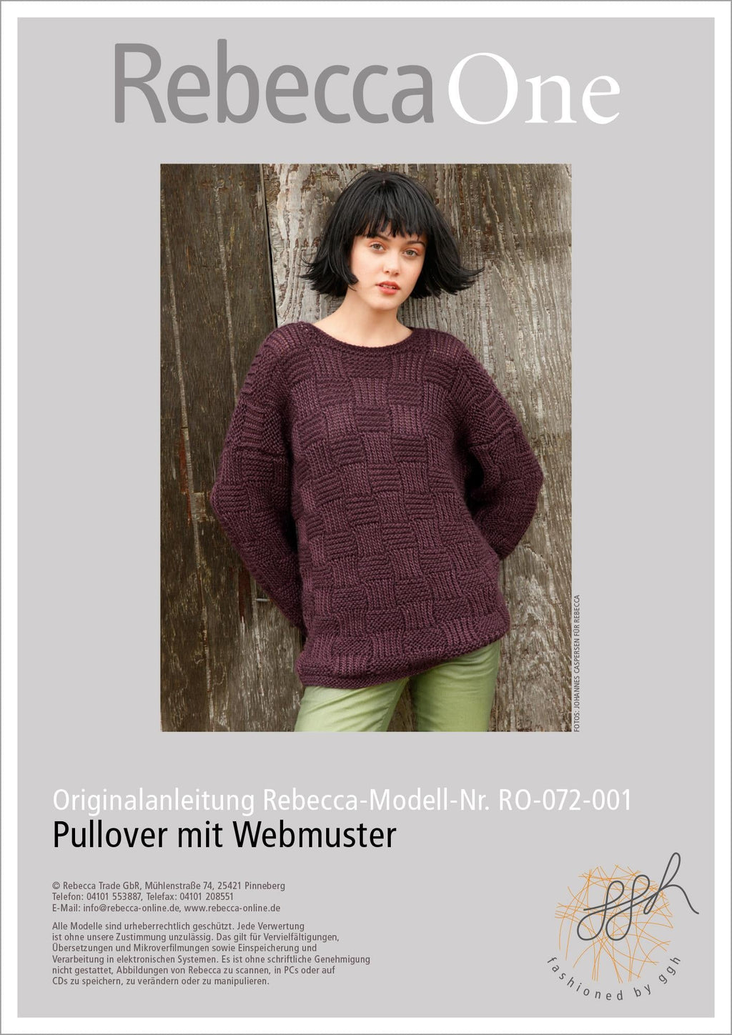 Strickanleitung - Pullover mit Webmuster - Rebecca - Online.de