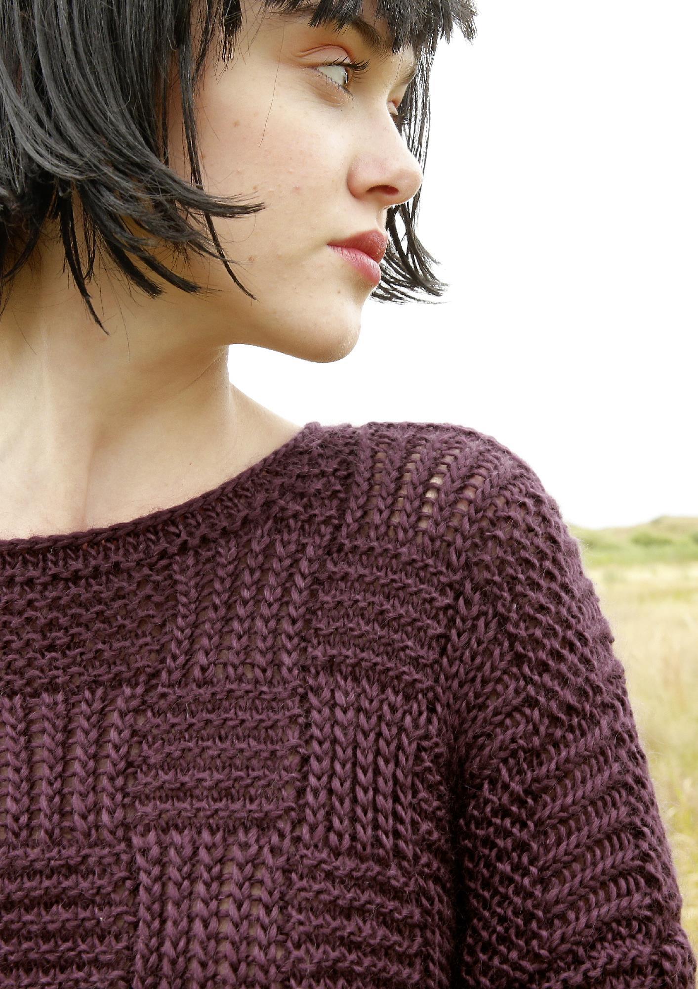 Strickanleitung - Pullover mit Webmuster - Rebecca - Online.de