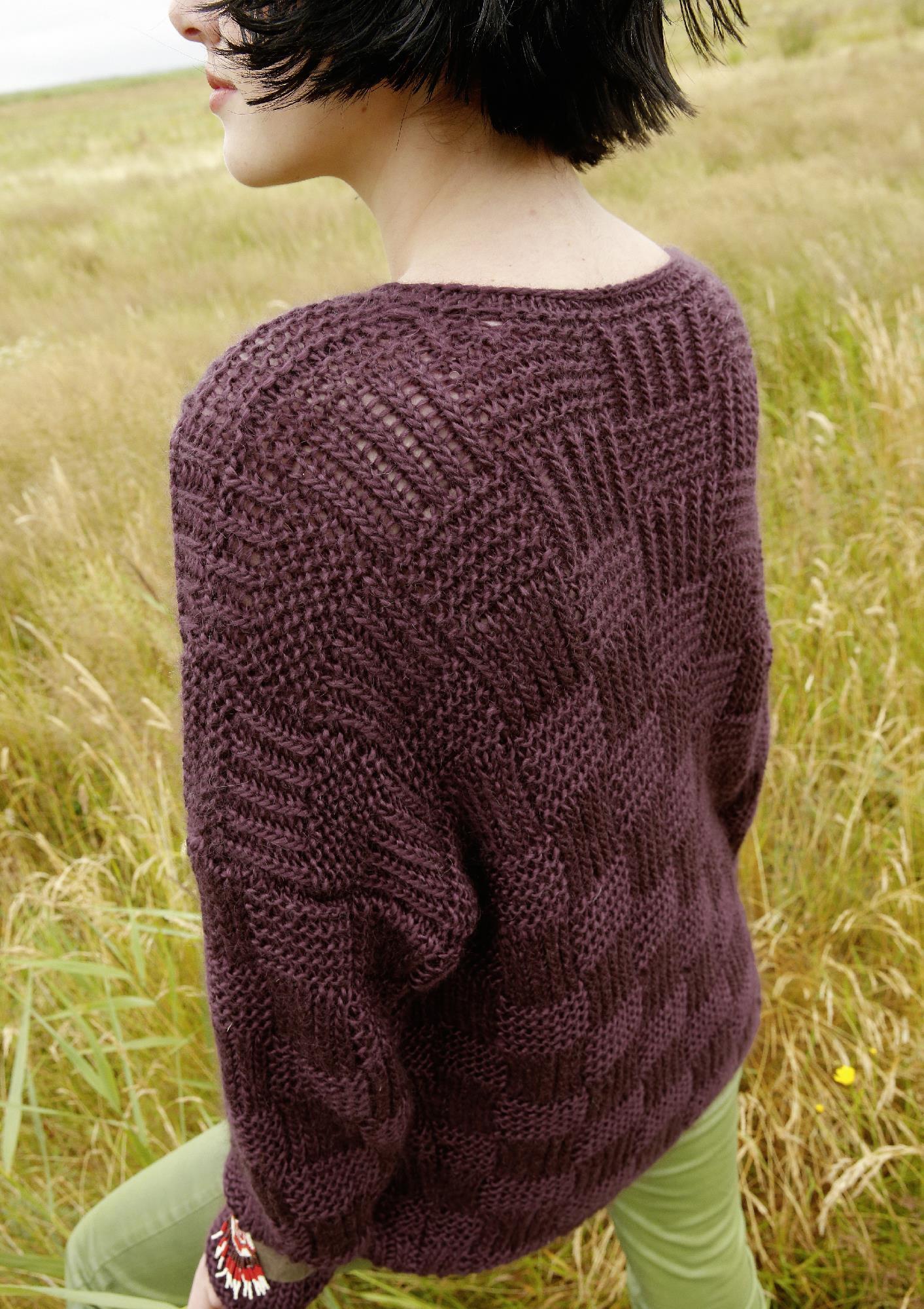 Strickanleitung - Pullover mit Webmuster - Rebecca - Online.de