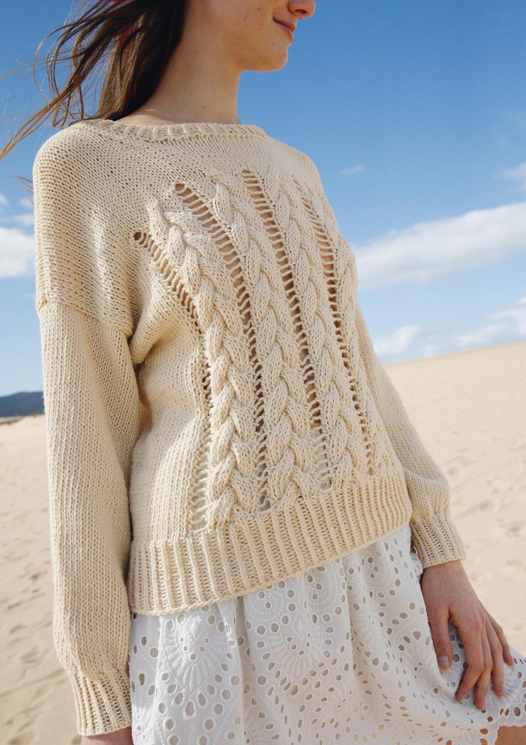 Strickanleitung - Pullover mit Zöpfen - Rebecca - Online.de