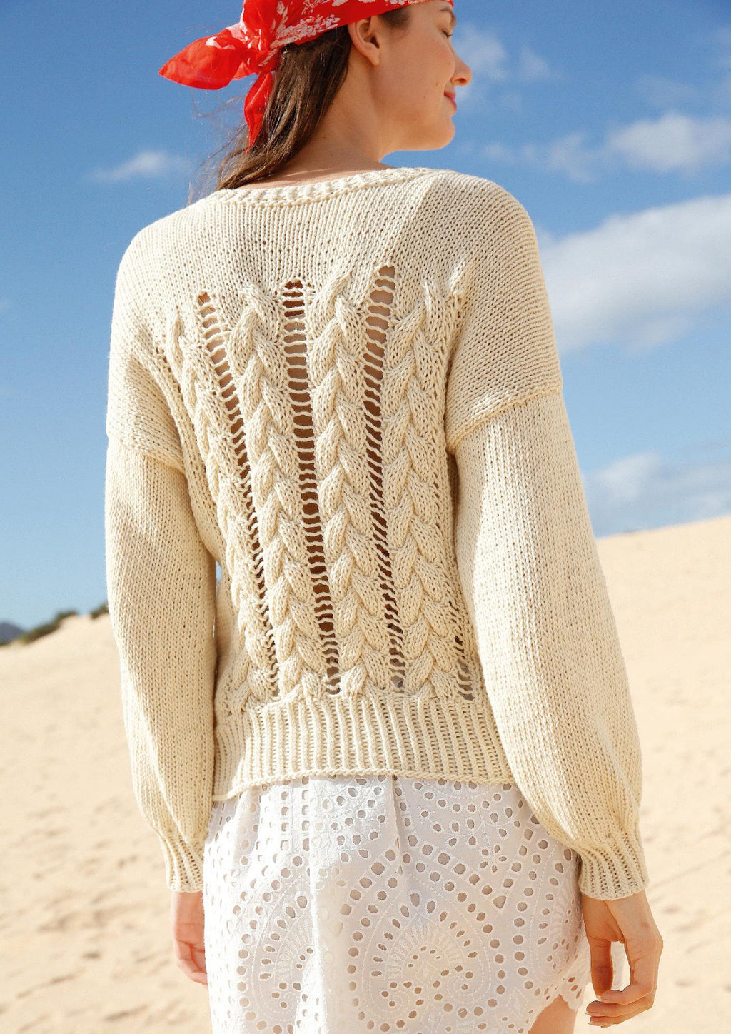 Strickanleitung - Pullover mit Zöpfen - Rebecca - Online.de