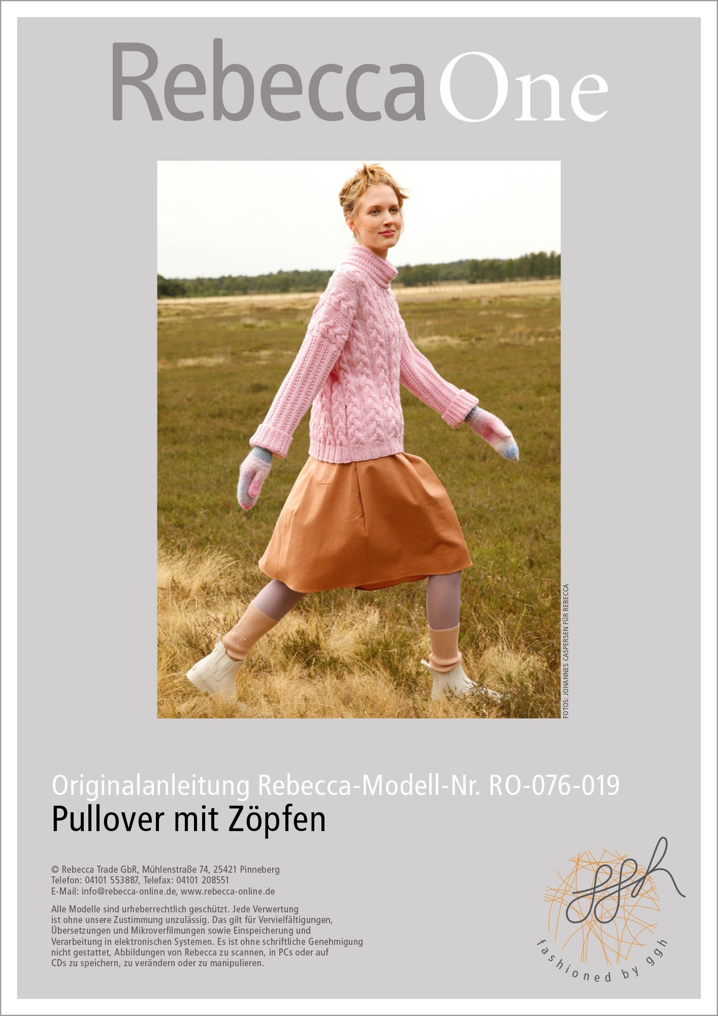 Strickanleitung - Pullover mit Zöpfen - Rebecca - Online.de