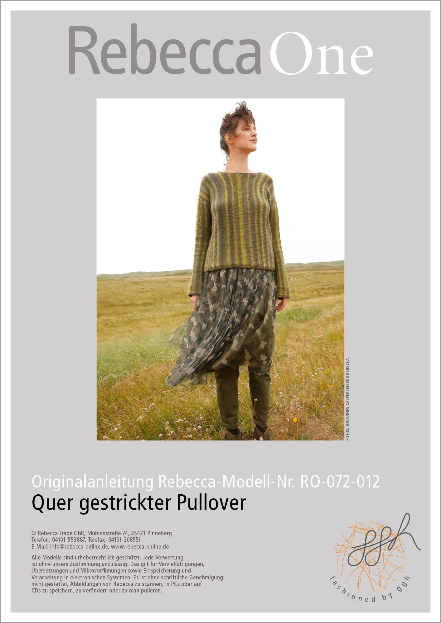 Strickanleitung - Quer gestrickter Pullover - Rebecca - Online.de