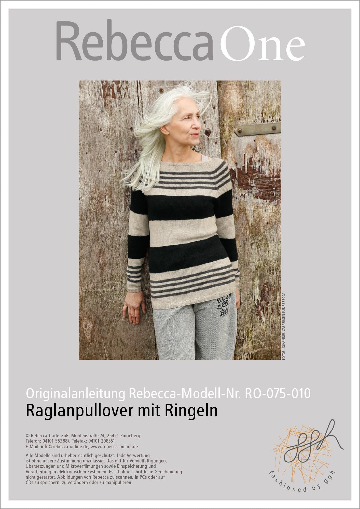 Strickanleitung - Raglanpullover mit Ringeln - Rebecca - Online.de