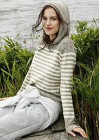 Strickanleitung - Ringelpullover mit Kapuze - Rebecca - Online.de