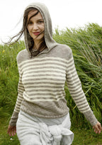 Strickanleitung - Ringelpullover mit Kapuze - Rebecca - Online.de