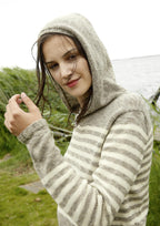 Strickanleitung - Ringelpullover mit Kapuze - Rebecca - Online.de