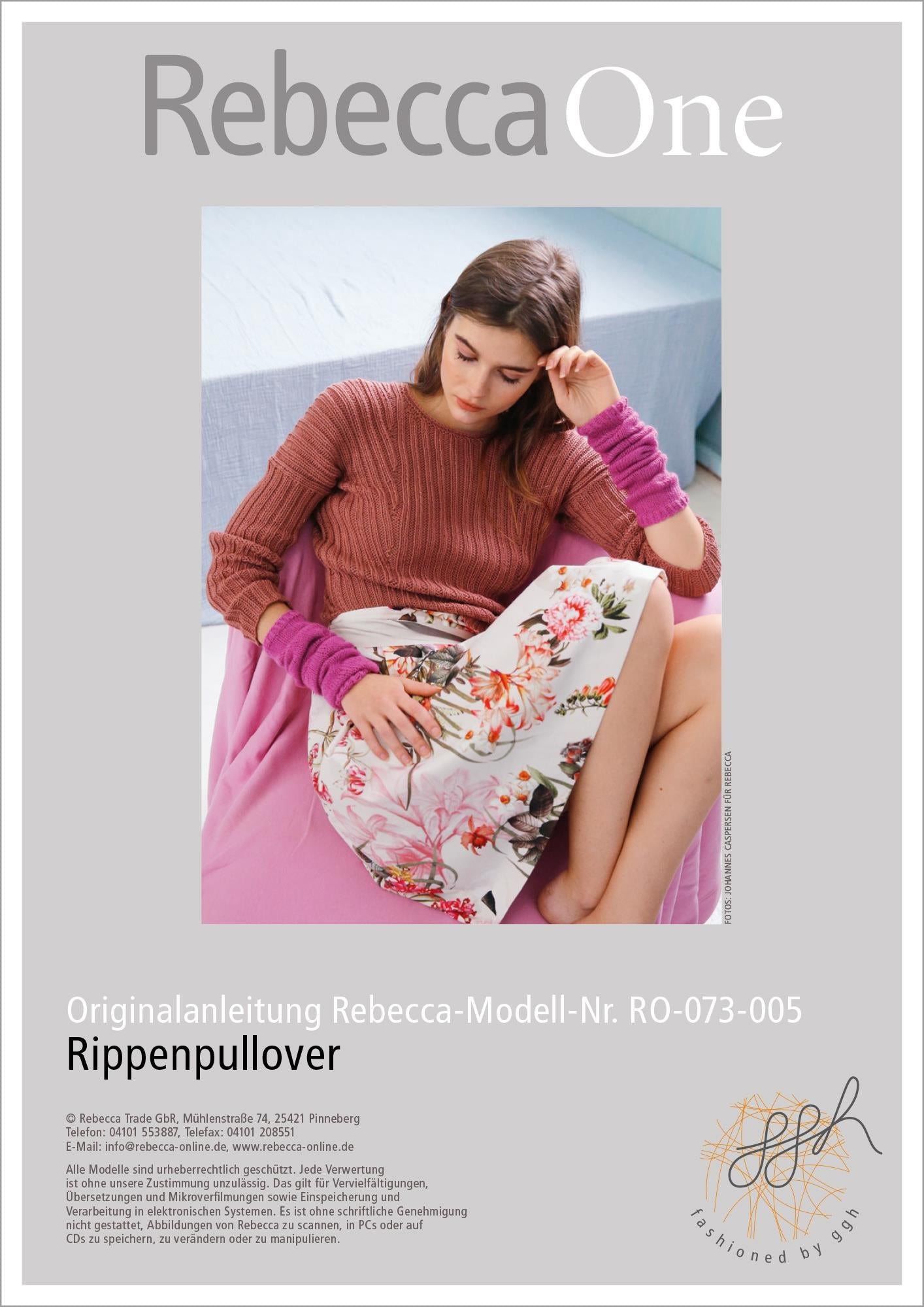 Strickanleitung - Rippenpullover - Rebecca - Online.de