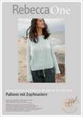 Strickanleitung - Rippenpullover mit Zopfmustern | rebecca - online.de