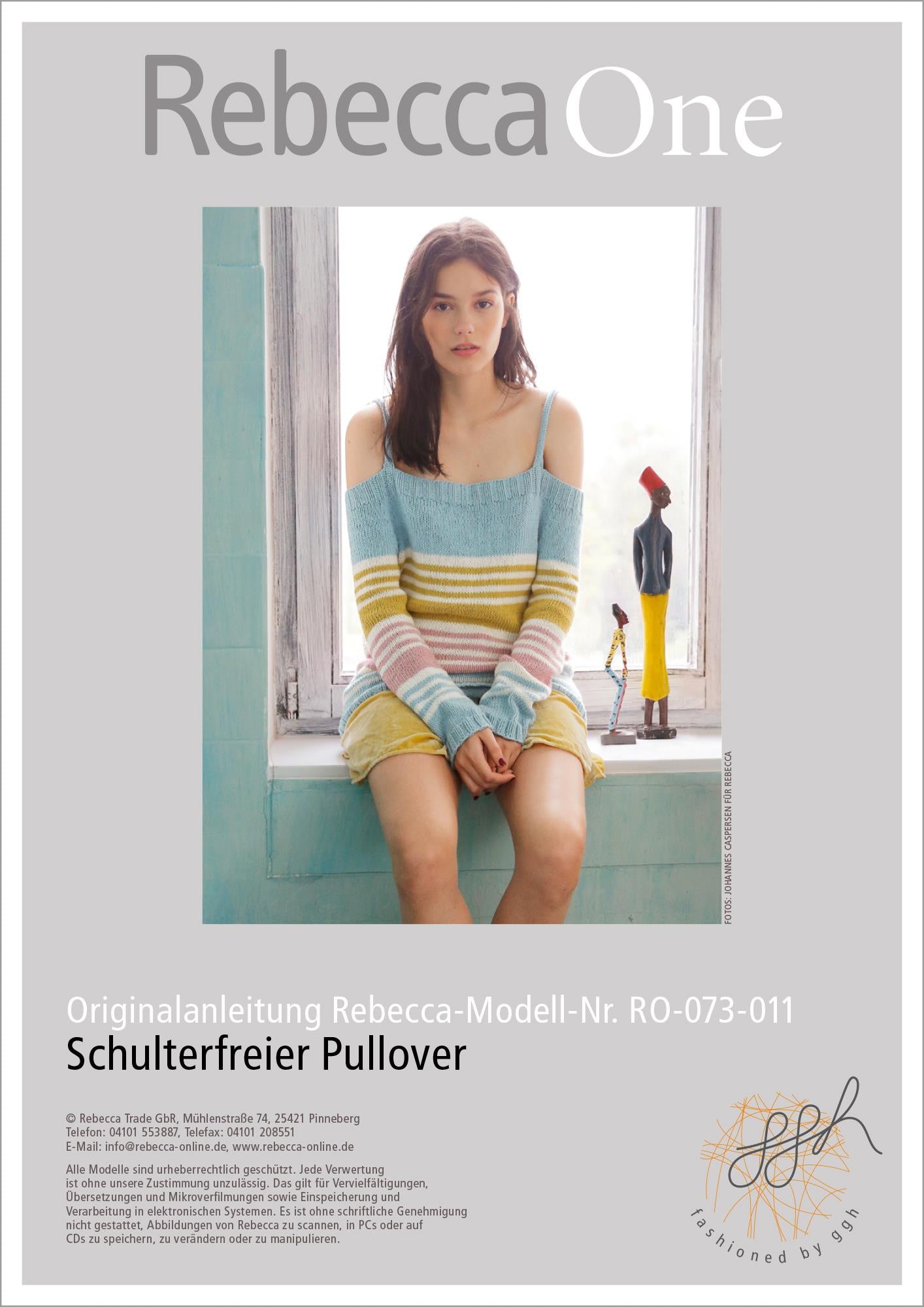 Strickanleitung - Schulterfreier Pullover - Rebecca - Online.de