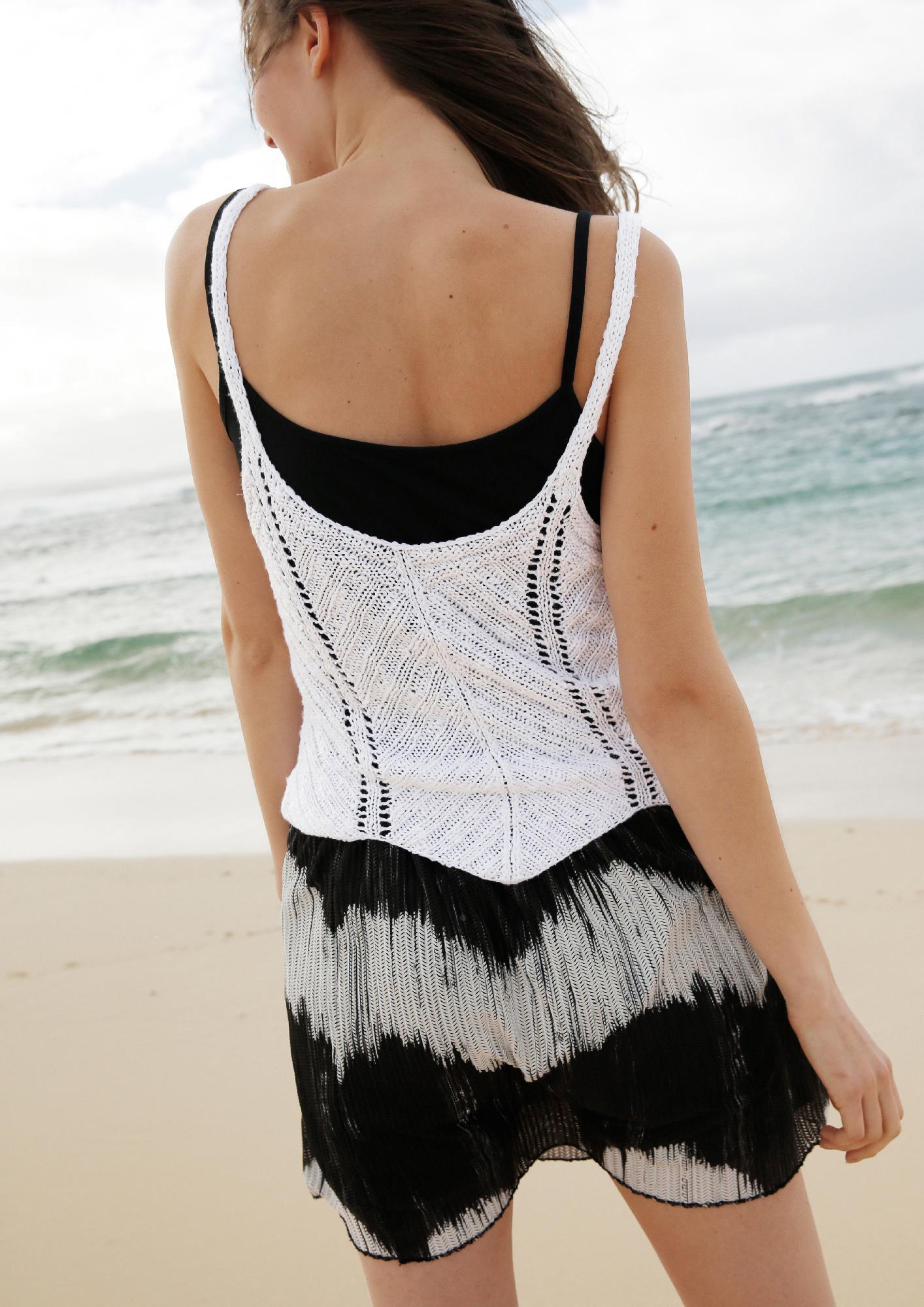 Strickanleitung - Top mit Zackenmuster - Rebecca - Online.de