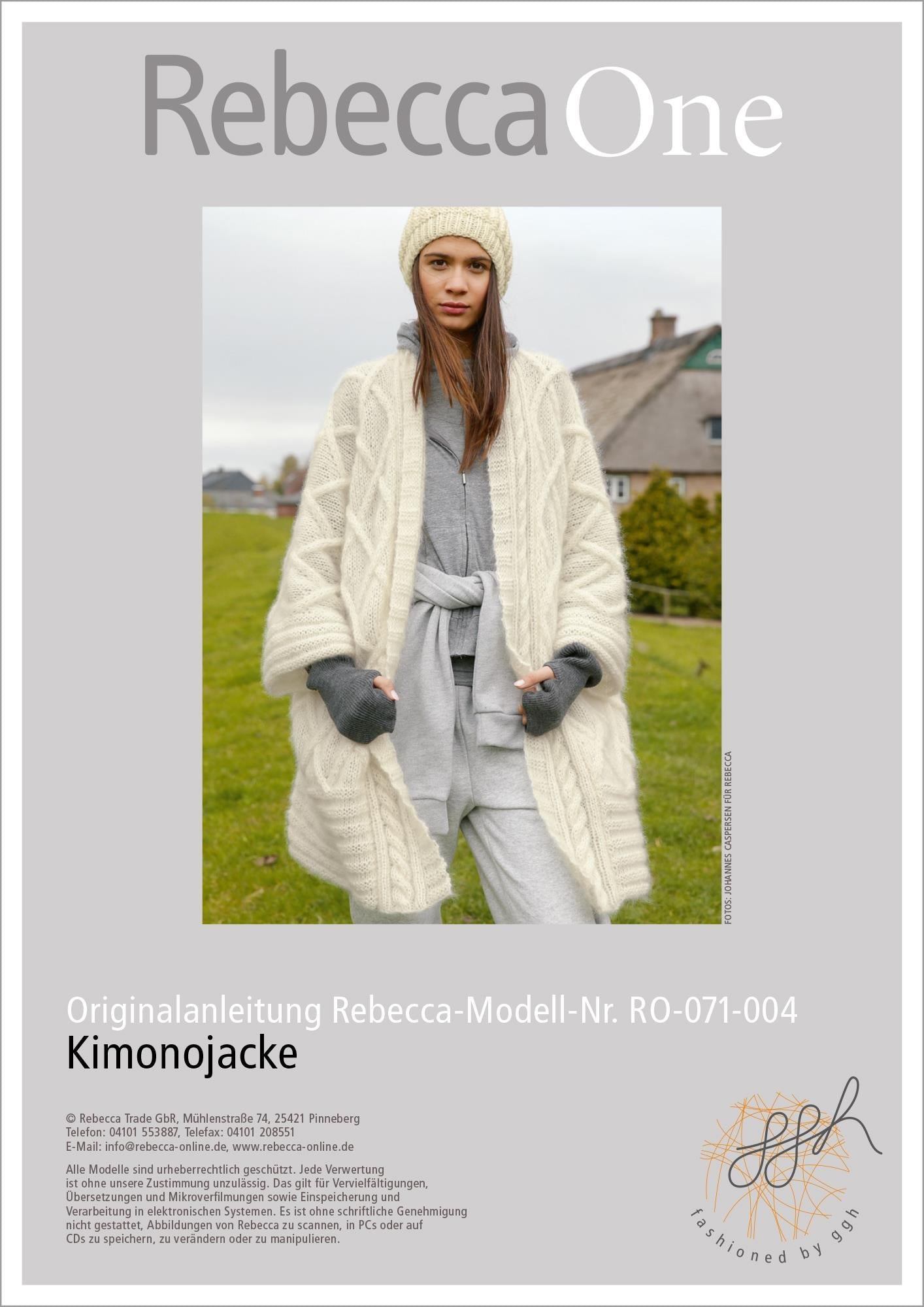 Strickanleitung - Weite Kimonojacke - Rebecca - Online.de