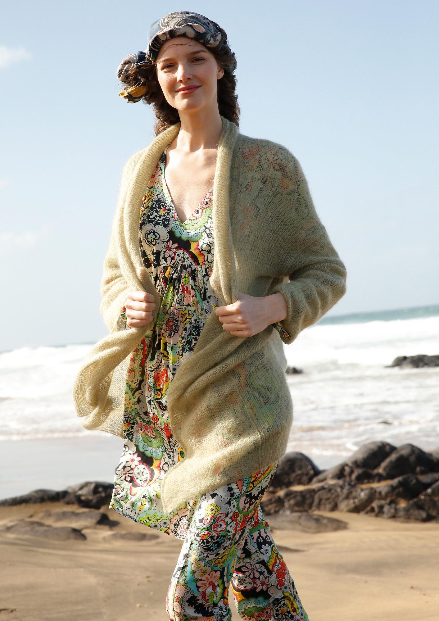 Strickanleitung - Weite Mohair - Jacke - Rebecca - Online.de